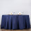 BalsaCircle 132" Runde Polyester-Tischdecken Hochzeit Marineblau 2