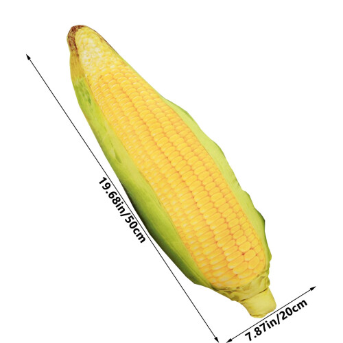 Yellow Corn Simulation Throw Pillow Plush Decorative 2