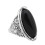 Women's boho oval turquoise silver-plated ring 5