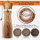 Haomacro wooden salt and pepper grinder set 2 pack 5