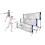 Portable Folding Simple Blue 3m Tennis Net Badminton Net 1