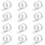 12 Pieces Plastic Tablecloth Clips Plastic Tablecloth Clips Clamps Transparent Table Cover Clips Variable Tablecloth Clamp 1