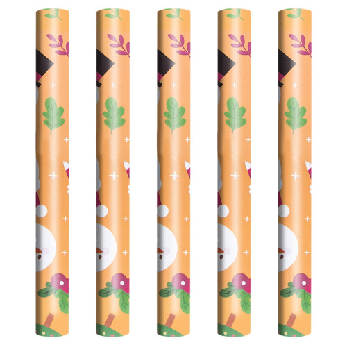 Christmas wrapping paper single-sided 75cm x 50cm 5 pcs 1