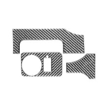 Carbon Fiber Car Headlight Switch Cover Sticker Trim for 2005 2006 2007 2008 2009 Interior Accessor