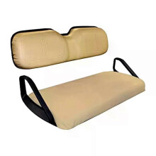 1Set Golf Cart Tan Front Seat Bottom Cover & Backrest for EZGO TXT