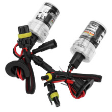 2pcs H3 Headlight Bulb Replacement 35W 6000K 3250LM High Luminance White Light Car Front Lamp