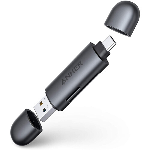PowerExpand USB-C og USB 3.0 SD-kortleser 2-i-1