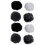 8pcs Universal Lavalier Microphone Furry Windscreen Fur Windshield Wind Muff For Lapel Lavalier Mic 1