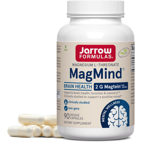 Jarrow Formulas, Vegan MagMind, Hjernehelse, 90 Veggie Capsuler