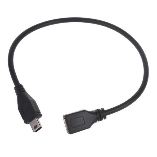 Micro USB Female to Mini USB Male Charging Data Transfer Sync Adapter Cable for Car Recorder Navigator Accessory