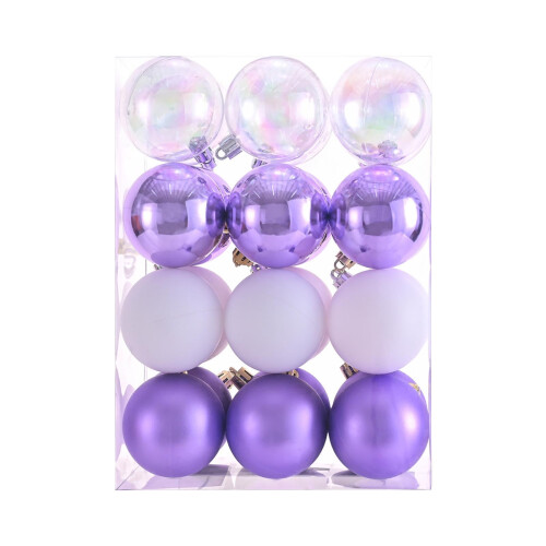 Bolas decorativas de Natal transparentes, 6 cm, 24 unidades. 1