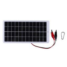 Solar Panel 10W 12V Polysilicon Epoxy Panels Portable Solar Cell DIY 250x120mm for 9-12V Battery Charging for Outdoor