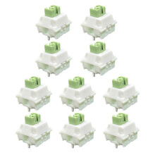 Linear Iced Matcha Switches 5PinsAxis Hot Plug for DIY Customize Gaming Keyboard (Pack of 10)
