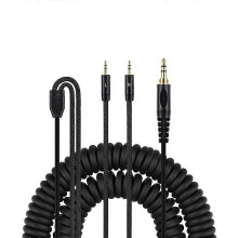 Replacement Headphone Cable with Coiled Design for Hifiman HE400S/HE-400I/HE560//HE-350/HE1000/HE100 Easy Storage