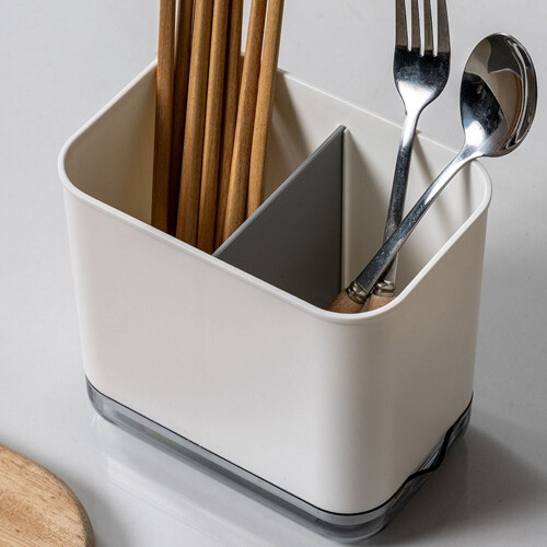Kitchen Cutlery Holder Spoon Fork Utensils Storage Rack Organizer Drainer Stand 2