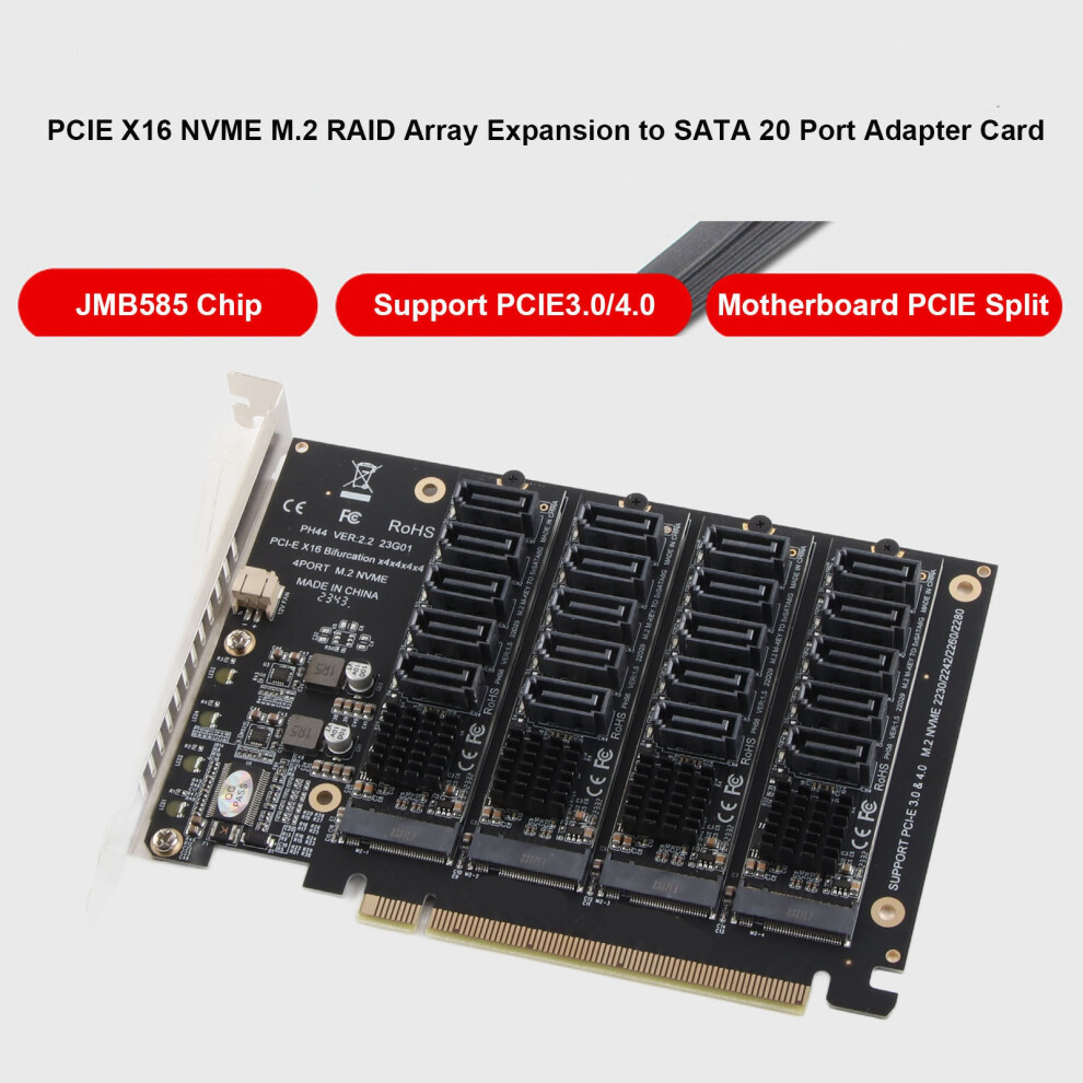 Pcie X16 To Sata 6G Adapter Card 7806371666332