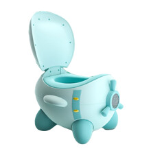 Baby Toilet Seat, Cartoon Plane Shape Green