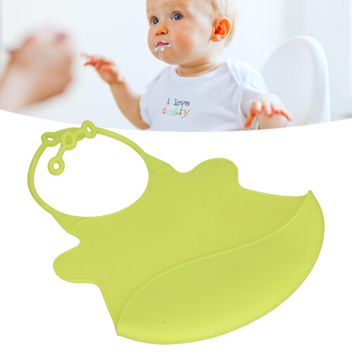 Adjustable Silicone Children's Feeding Bib 1