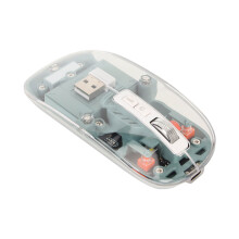 Green Wireless Bluetooth Mouse Transparent