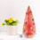 Red Plastic Christmas Trees Tabletop Decor 10pc 3