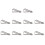 10Pc Prusa Glass Bed Spring Clips 14