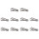 10Pc Prusa Glass Bed Spring Clips 12