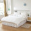 Jupe de lit Queen/King en microfibre élastique, hauteur 45,7 cm (18 pouces). 2