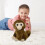 Singe Gallickan en peluche, marron, 20 cm 2