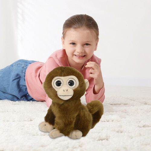 Singe Gallickan en peluche, marron, 20 cm 1