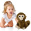 Singe Gallickan en peluche, marron, 20 cm 4