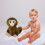 Singe Gallickan en peluche, marron, 20 cm 5