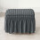 Housse de pouf rectangulaire en seersucker avec jupe 2