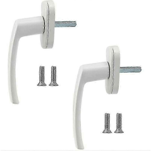 2pcs Solid Aluminum Alloy Window Handle White for Ordinary Windows Balcony Doors