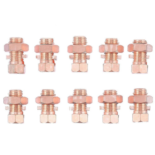 10pcs Split Bolt Connector, Practical Grounding Split Bolt with Superior Strength