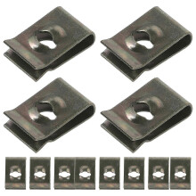 50Pcs U Shaped Bumper Retainer Fastener Clips Universal for Cars