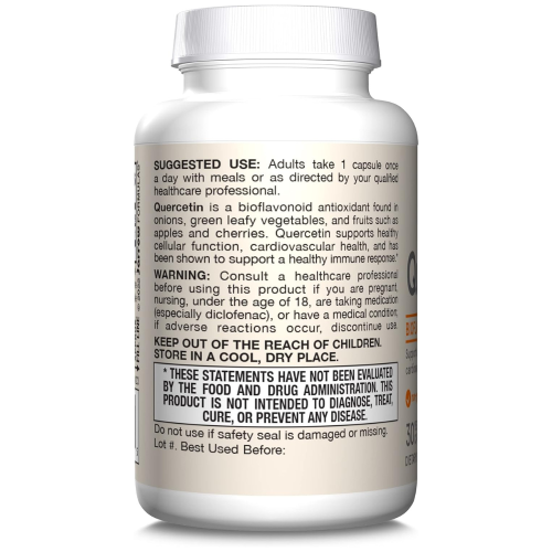 (100 Veggie Capsules) Jarrow Formulas Quercetin 500mg Veggie Capsules 2