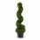 Oypla Oypla Set of 2 Artificial Topiary Boxwood Spiral Trees 80cm 3