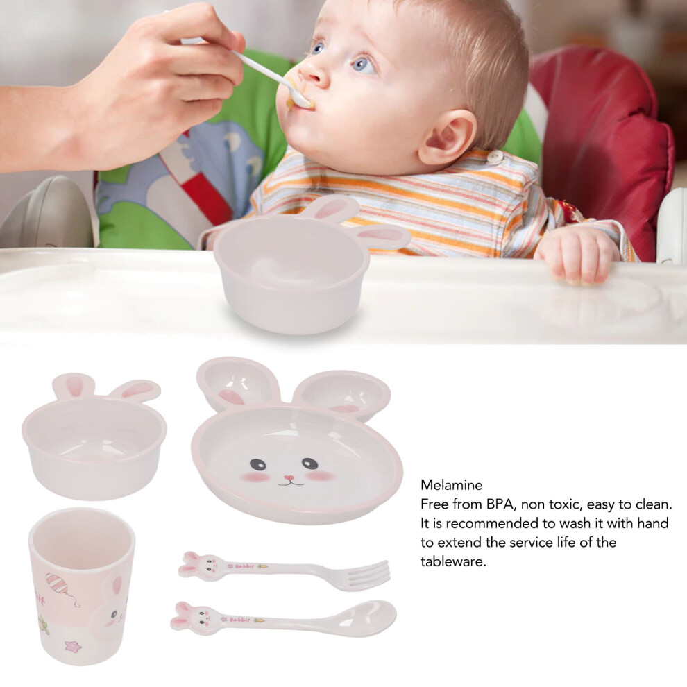 Toddler Dinner Set Cute Divided Plate