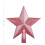 Pink Glitter Christmas Tree Topper Shatterproof 5.9 inch 4