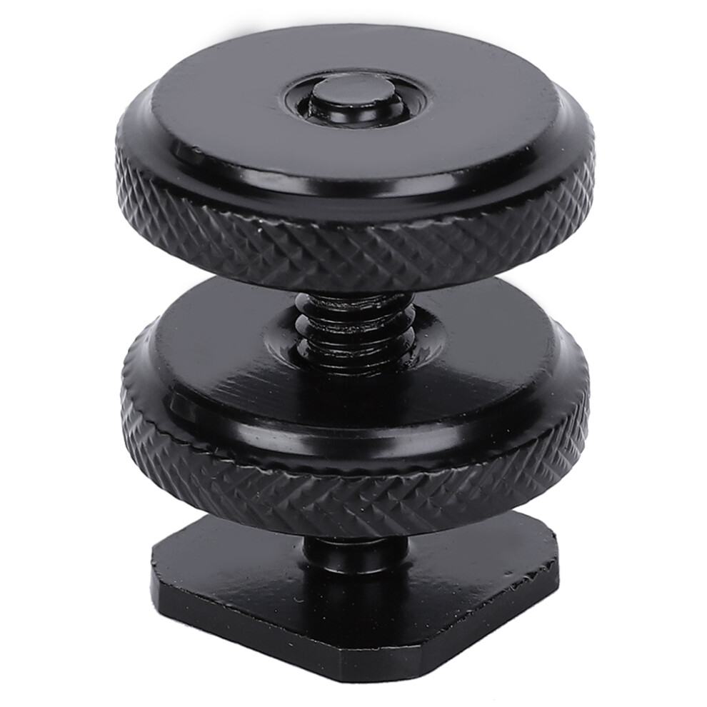 Hot Shoe To Tripod Screw Adapter: 1/4 & 3/8 7806371660965