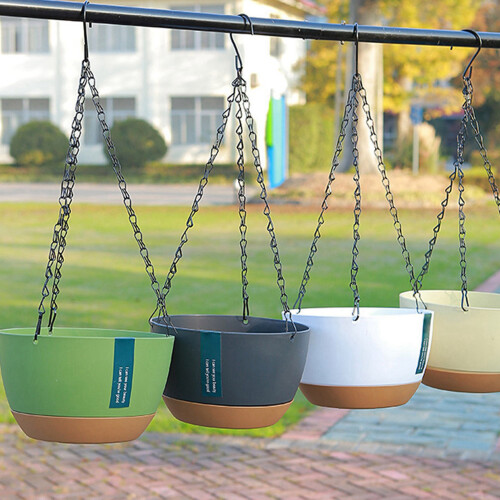 Double Chain Hanging Planter Pot Home