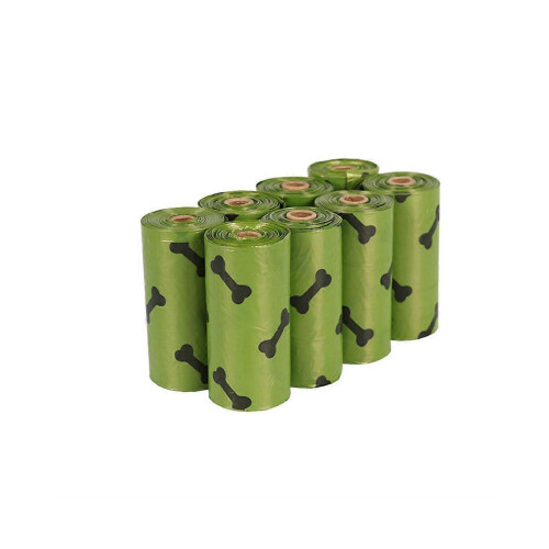rouleaux de sacs à déjections canines, biodégradables, sans parfum, 33 cm x 23 cm, étanches 1