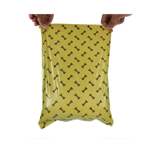 rouleaux de sacs à déjections canines, biodégradables, sans parfum, 33 cm x 23 cm, étanches 2