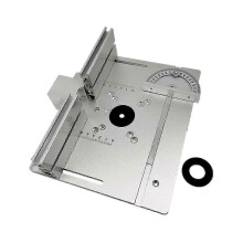 3PCS Router Table Insert Plate Wood Milling Flip Board Trimming Machine Auxiliary Tool with Miter Gauge
