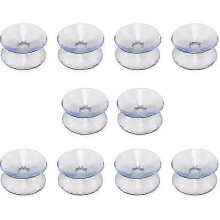 20mm Double Sided Suction Cups 10 Pack, Hookless for Glass Table Tops Mirror Non Slip