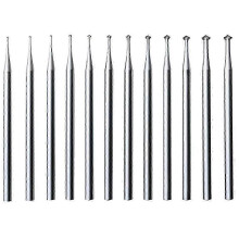 12 Pcs 90 Degree Heart Shaped Burrs 3/32 Inch Shank Lapidary Engraving Tools