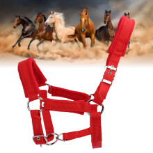 Verstellbares Pferdehalfter 25-mm-Band, mit Fleece gepolstert