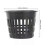 Black Recycled Plastic Succulent Pot, Mini Mesh Hydroponic Cup for Seedlings, 80x63mm 5