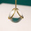 Crystal Ball Abstract Decorative Ornament Gold Iron Moon 2