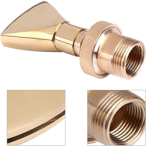 Adjustable Brass Fountain Nozzle with Multiple Spray Patterns for Garden Pond Pool 1/2" 3/4" 1